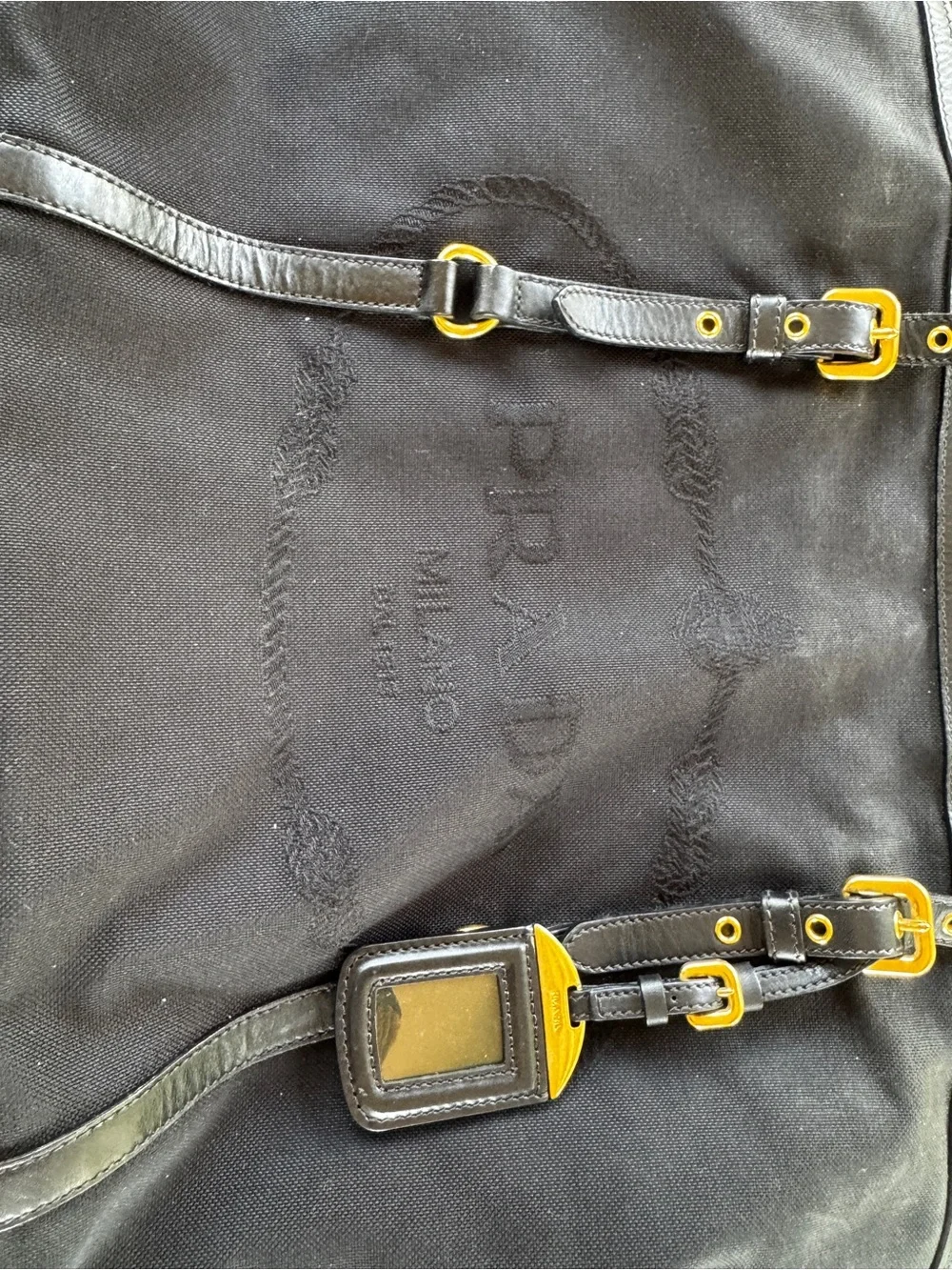 Prada Milano Jacquard Tote - Authentic